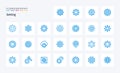 25 Setting Blue icon pack