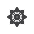 Setting cog icon vector Royalty Free Stock Photo