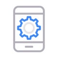 Setting colour line vector icon Royalty Free Stock Photo
