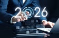 Setting corporation for 2026 year.Goal for new success Royalty Free Stock Photo