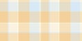 Setting fabric vector background, canadian pattern tartan textile. Fluffy check texture seamless plaid in amber and light colors Royalty Free Stock Photo