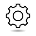 Setting gear icon Royalty Free Stock Photo