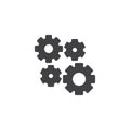 Setting Gears, cogwheels vector icon