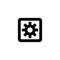 Setting icon. Engine gear sign Royalty Free Stock Photo