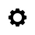 Setting Icon isolated on white background. Setting vector icon. Cog Settings Icon Symbol. Gear Royalty Free Stock Photo