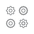 Setting icon vector design, gear symbol