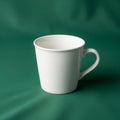 Setting is minimalistic, focusing on the contrast between the mug and the Royalty Free Stock Photo
