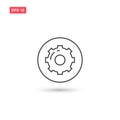 Setting preference icon vector design isolated 4