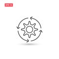 Setting preference icon vector design isolated