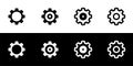 Setting, properties, and configuration icon set.
