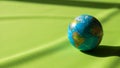 The setting is simple emphasizing the globe as the focal point Royalty Free Stock Photo