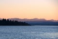 Setting sun, Lake Ammersee Germany