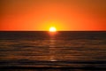 Setting Sun over Ocean, Australia Royalty Free Stock Photo