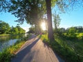 River Road Sunset Shadows