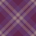 Setting textile check fabric, greeting card plaid vector seamless. Season texture tartan pattern background in purple and pink