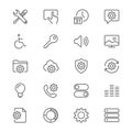 Setting thin icons