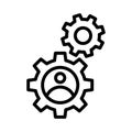 Setting thin line vector icon Royalty Free Stock Photo