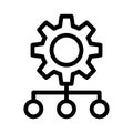 Setting thin line vector icon Royalty Free Stock Photo
