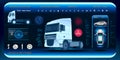 Setting up the parameters of the electronics of car devices on a holographic touch panel with characteristics and elements of HUD