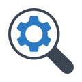 Setting glyph colour vector icon Royalty Free Stock Photo