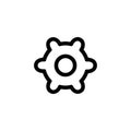 Gear or Setting vector icon.