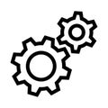 Setting vector line icon Royalty Free Stock Photo