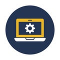 Setting, web gear Vector Icon which can easily modify Royalty Free Stock Photo