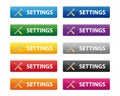 Settings buttons