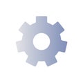 Settings gear flat gradient color ui icon Royalty Free Stock Photo