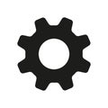 Settings or Gear icon. Cog Setting vector illustration Royalty Free Stock Photo