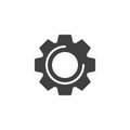 Settings gear vector icon