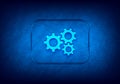 Settings gears icon abstract digital design blue background Royalty Free Stock Photo