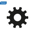 Settings icon with additional gears icon, vector illustration.