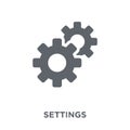 Settings icon from collection. Royalty Free Stock Photo