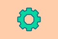 Settings icon. icon related to UI elements. suitable for web site, app, user interfaces,element, printable etc. flat line icon Royalty Free Stock Photo