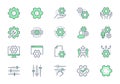 Settings line icons. Vector illustration include icon - cogwheel, repair, spanner, config, automation process, service