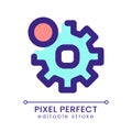 Settings notification pixel perfect RGB color ui icon Royalty Free Stock Photo