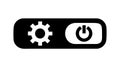 Settings toggle, gear icon for customizable options. vector design Generative AI Royalty Free Stock Photo