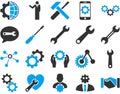 Settings and Tools Icons Royalty Free Stock Photo