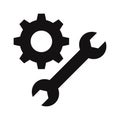 Settings tools Vector Icon which can easily modify or edit Royalty Free Stock Photo