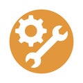 Settings tools Vector Icon which can easily modify or edit Royalty Free Stock Photo
