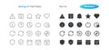 Settings UI Pixel Perfect Well-crafted Vector Thin Line And Solid Icons 30 2x Grid for Web Graphics and Apps. Royalty Free Stock Photo