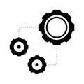 Settings vector icon set. development vector icon set. updates symbol. repair logo. Royalty Free Stock Photo