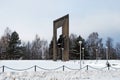 Settlement of Karmanovo. Mass grave No. 4 military memorial. Smolensk region. Russia