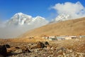 Settlement of Lobuche, east Nepal, Himalayas