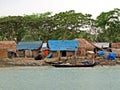 settlement at Sundarbans waterways, Bangladesh Royalty Free Stock Photo