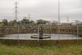 Settlement tank at sewage works