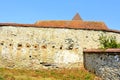 Fortified medieval saxon evangelic church in the village Cata, Transylvania, Romania