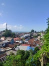 Settlements in one of Indonesias urban areas Royalty Free Stock Photo