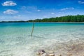 Azure lake in central Poland Royalty Free Stock Photo